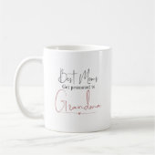 Promoted to Grandma Gift Pregnancy Announcement コーヒーマグカップ (左)