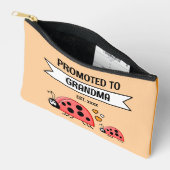 Promoted to Grandma ladybugs est year orange アクセサリーポーチ (見開き)