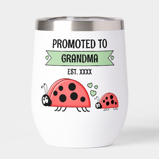 Promoted to Grandma ladybugs green (背面)
