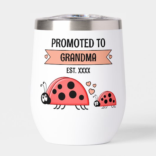 Promoted to Grandma ladybugs peach (正面)