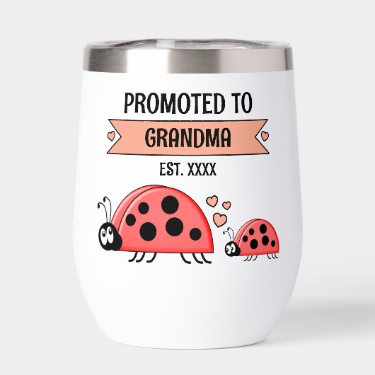 Promoted to Grandma ladybugs peach (背面)