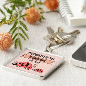 Promoted to Grandma ladybugs peach キーホルダー (側面)