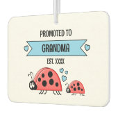 Promoted to grandma ladybugs photo blue カーエアーフレッシュナー (左)