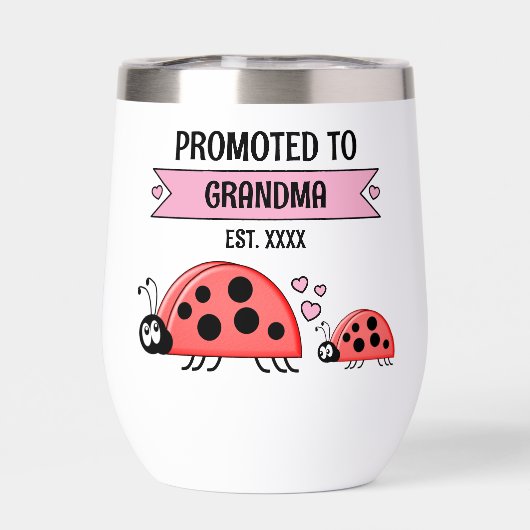 Promoted to Grandma ladybugs pink (背面)