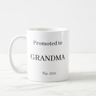 Promoted To Grandma Mug – New Dad Gift Coffee Cup コーヒーマグカップ