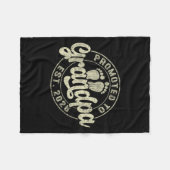 Promoted To Grandpa 2026 Expecting Baby Soon To Be フリースブランケット (正面(横))