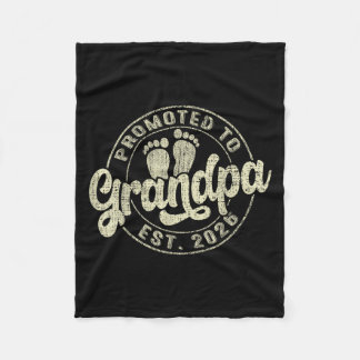 Promoted To Grandpa 2026 Expecting Baby Soon To Be フリースブランケット
