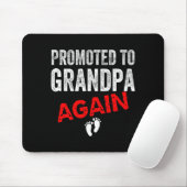 Promoted To Grandpa Again Dad Pregnancy Announceme マウスパッド (マウス)