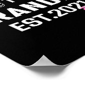 Promoted To Grandpa Est 2021 Funny New Grandfather ポスター (角)