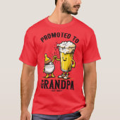 Promoted To Grandpa Est 2024 Tシャツ (正面)