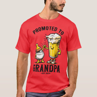 Promoted To Grandpa Est 2024 Tシャツ