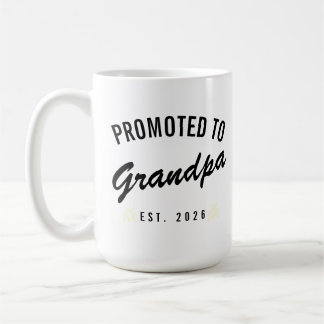 Promoted to Grandpa Est. 2026 コーヒーマグカップ
