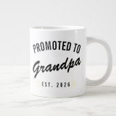 Promoted to Grandpa Est. 2026 ジャンボコーヒーマグカップ (右)