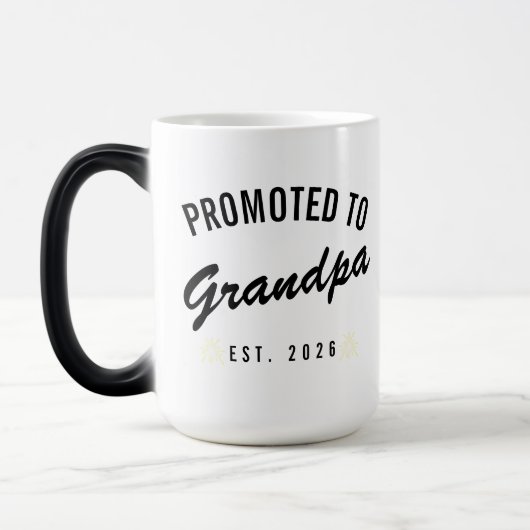 Promoted to Grandpa Est. 2026 モーフィングマグカップ (左)