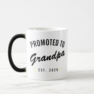Promoted to Grandpa Est. 2026 モーフィングマグカップ