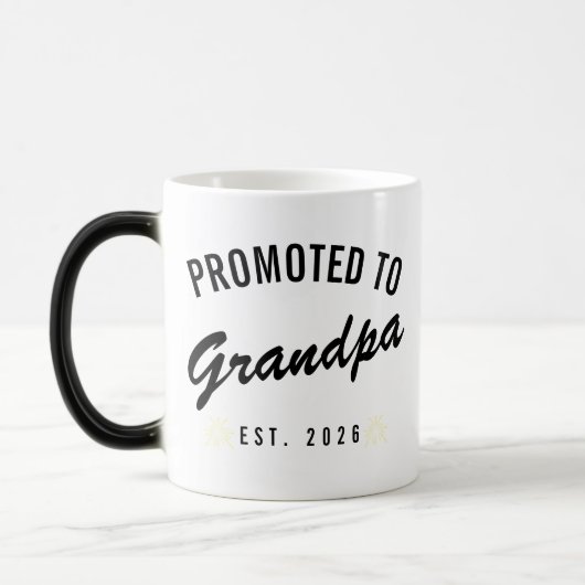 Promoted to Grandpa Est. 2026 モーフィングマグカップ (左)