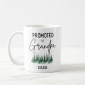 Promoted To Grandpa Est 2026 Baby Reveal Pregnancy コーヒーマグカップ (左)