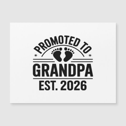 Promoted to Grandpa, Est. 2026, Funny New Grandpa  (正面)