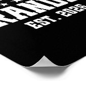 Promoted To Grandpa Est. 2026 Grandparent Baby Ann ポスター (角)