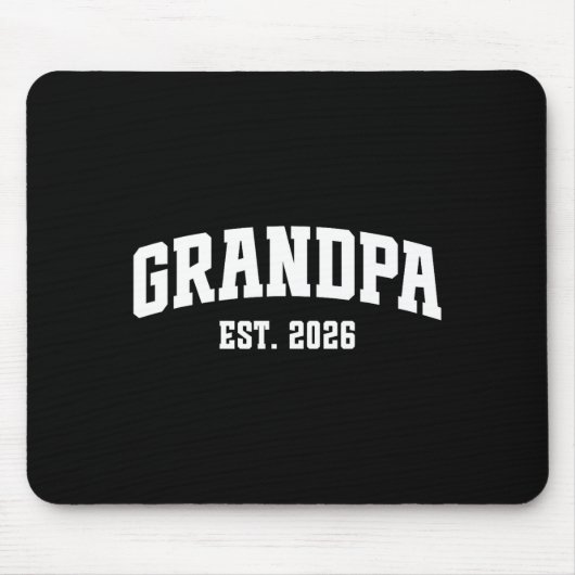 Promoted To Grandpa Est. 2026 Grandparent Baby Ann マウスパッド (正面)