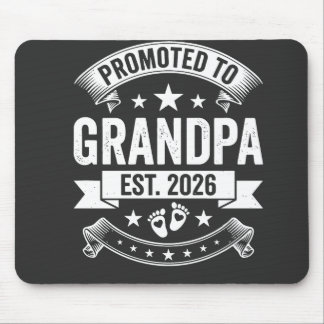 Promoted to Grandpa Est 2026 New Grandpa Announcem マウスパッド