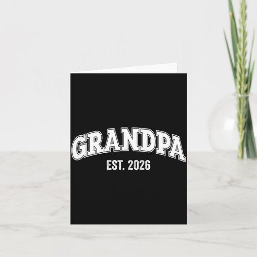 Promoted To Grandpa Est 2026 Soon To Be Grandpa Lo カード (正面)