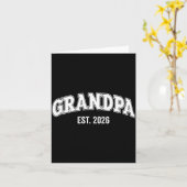 Promoted To Grandpa Est 2026 Soon To Be Grandpa Lo カード (黄色い花)