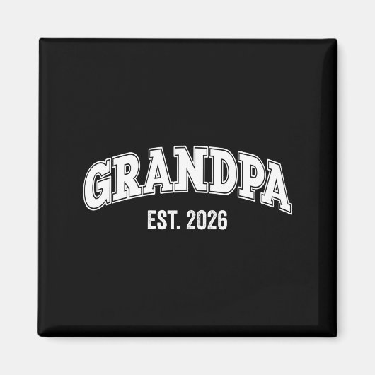 Promoted To Grandpa Est 2026 Soon To Be Grandpa Lo マグネット (正面)