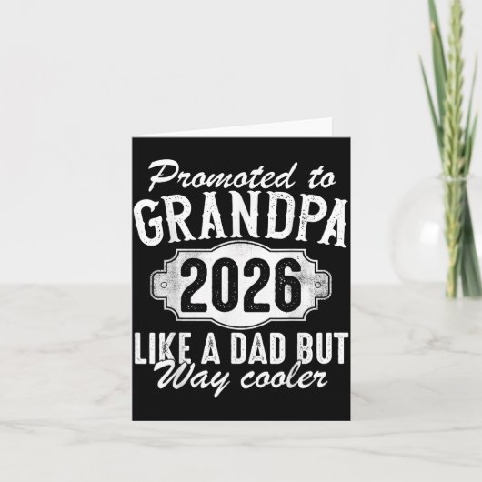 Promoted To Grandpa Est 2026 Soon To Be New Granda カード (正面)