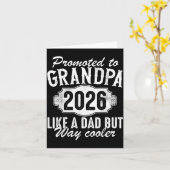 Promoted To Grandpa Est 2026 Soon To Be New Granda カード (黄色い花)
