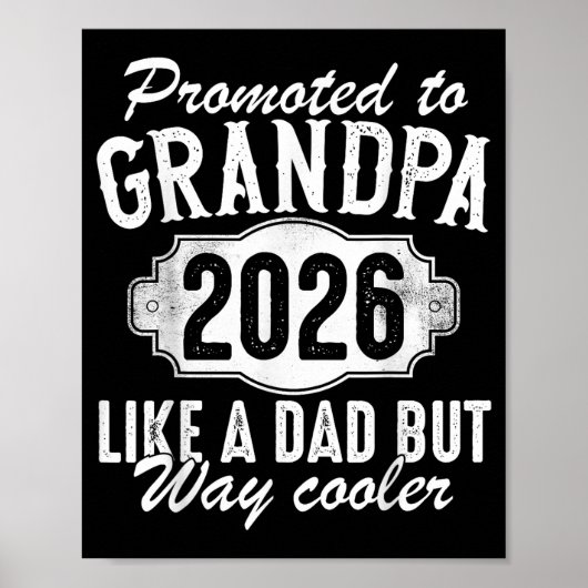 Promoted To Grandpa Est 2026 Soon To Be New Granda ポスター (正面)
