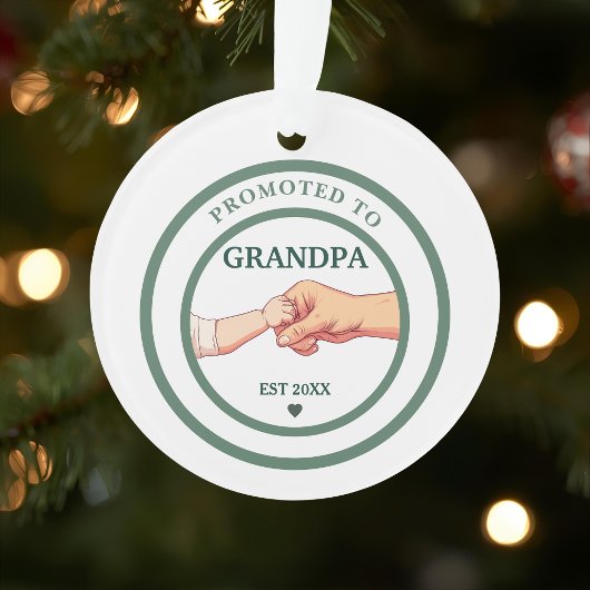 Promoted to Grandpa Est. 20XX Ornament オーナメント