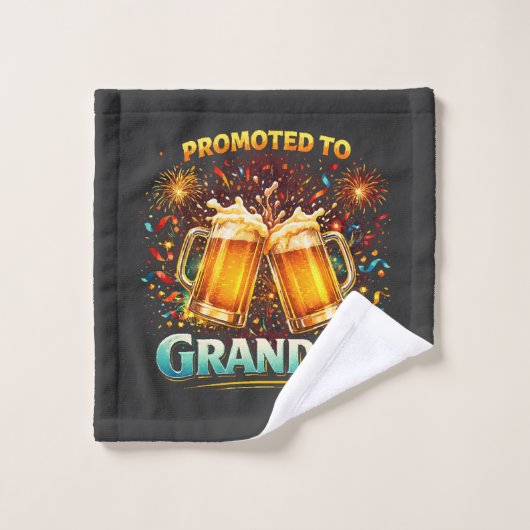 Promoted To Grandpa Future ウォッシュタオル (ウォッシュタオル)