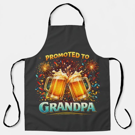 Promoted To Grandpa Future エプロン (正面)