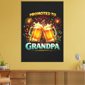 Promoted To Grandpa Future キャンバスプリント (インサイチュ (リビング))