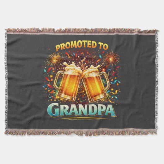 Promoted To Grandpa Future スローブランケット (正面)