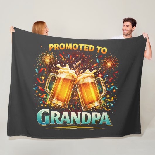 Promoted To Grandpa Future フリースブランケット (インサイチュ)