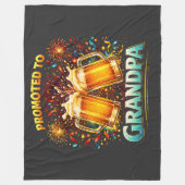 Promoted To Grandpa Future フリースブランケット (正面)