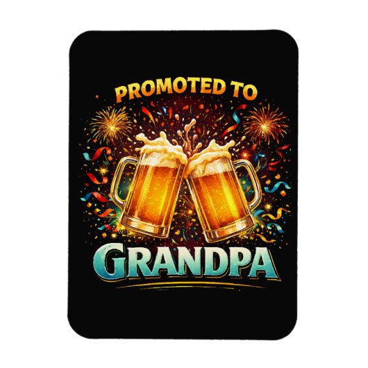 Promoted To Grandpa Future マグネット (縦)