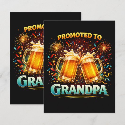 Promoted To Grandpa Future 案内状 (正面/裏面)