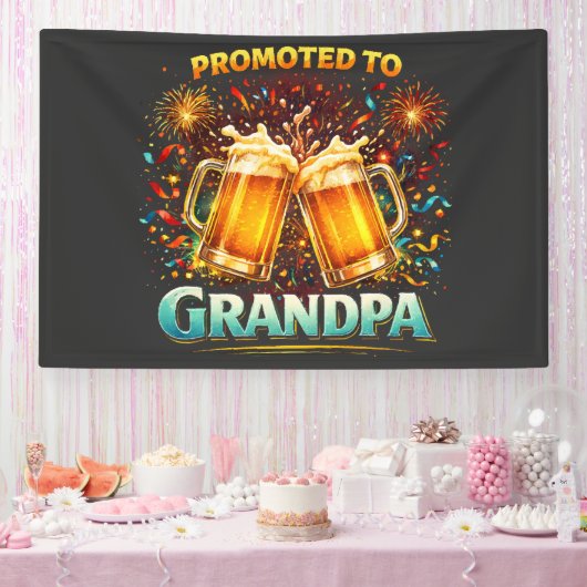 Promoted To Grandpa Future 横断幕 (パーティー)