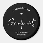 Promoted to Grandparents Pregnancy Announcement マグネット (正面)