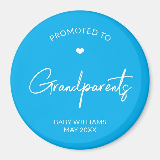Promoted to Grandparents Pregnancy Announcement マグネット (正面)