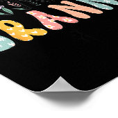 Promoted To Granny Est. 2026 Daisy Floral Wildflow ポスター (角)