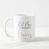 Promoted to Granny Gift Pregnancy Announcement コーヒーマグカップ (左)