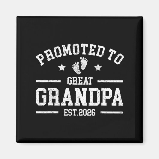 Promoted To Great Aunt Est 2026 New Great Aunt Fat マグネット (正面)