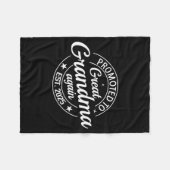 Promoted To Great Grandma Again 2025 Pregnancy Bab フリースブランケット (正面(横))