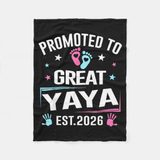 Promoted To Great Yaya Est 2026 Pregnancy Announce フリースブランケット