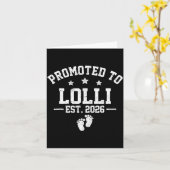 Promoted To Lolli Est 2026 Baby Announcement  カード (黄色い花)