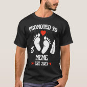 Promoted To Meme 2023 First Time New Grandma Pregn Tシャツ (正面)